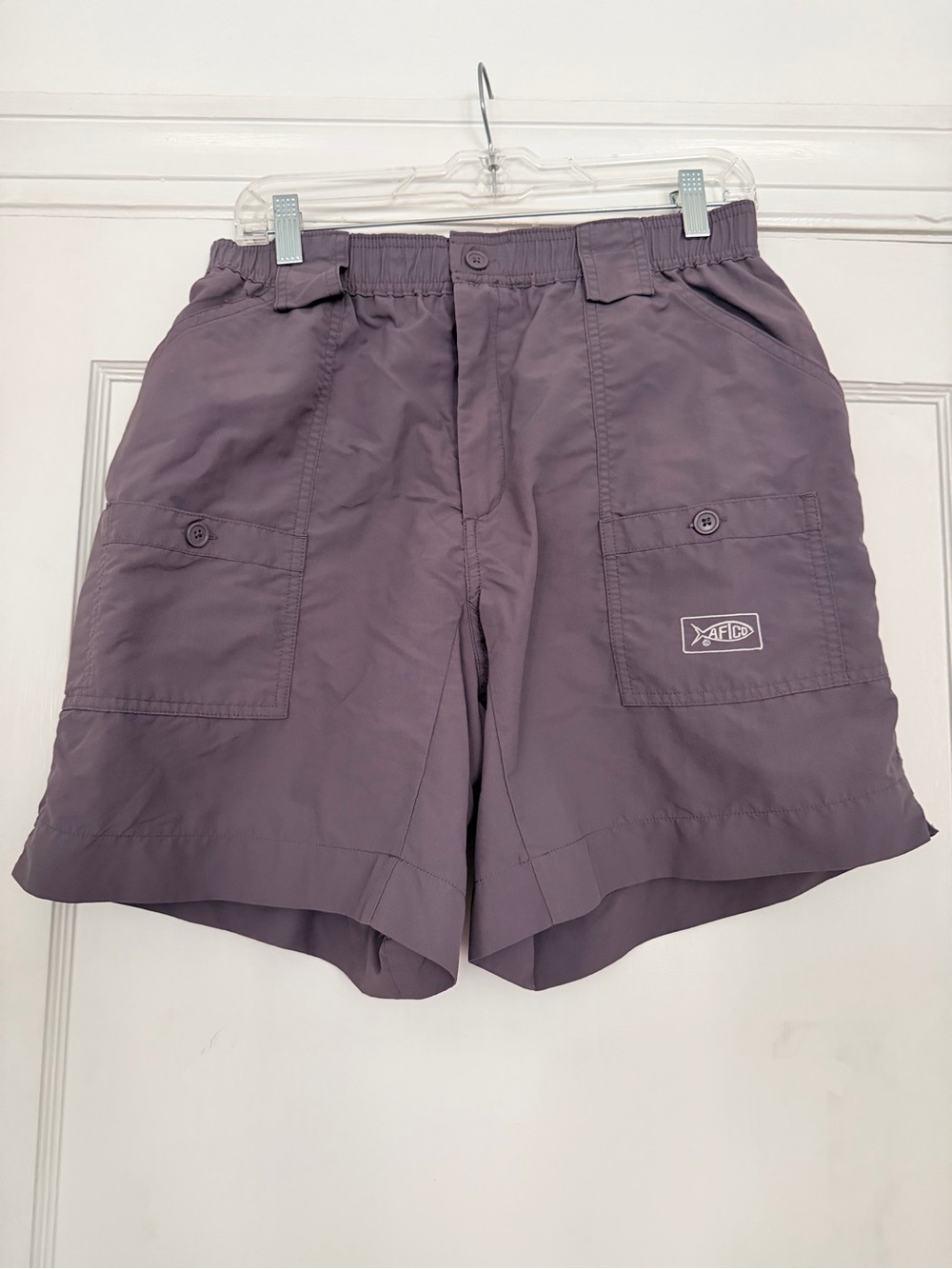 AFTCO 8” original fishing short dark gray men’s 32